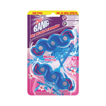 Cillit BANG 6in1 Blütenfrische Blauspüler Duopack, WC-Einhänger, 2 Stück